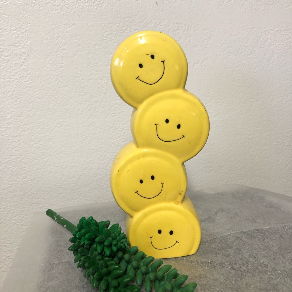 Smiley Face Home Decor Vase